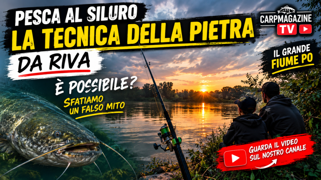 pesca con la pietra da riva